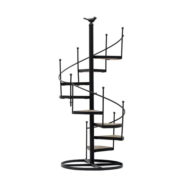 Modern Decorative Spiral Stair Shape Iron Plant Rack Stand