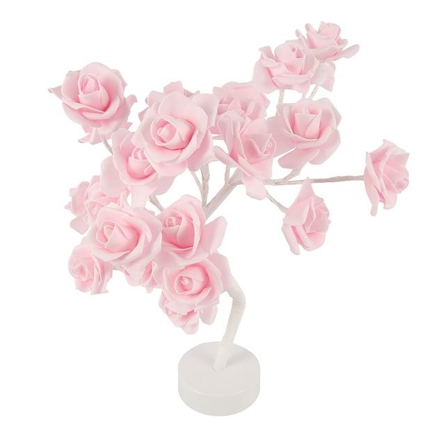 Night Lights Led Rose Flower Decorative Table Lamp Home Night Light