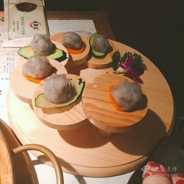 Wooden Step Up Sushi Plate Snack Platter
