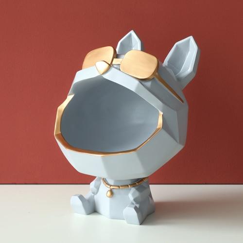 Cool Dog Key Holder Home Storage Resin Sculpture