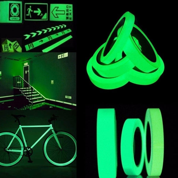 Lighting Accessories Reflective Glow In The Dark Green Luminous Pvc Tape Home Safety