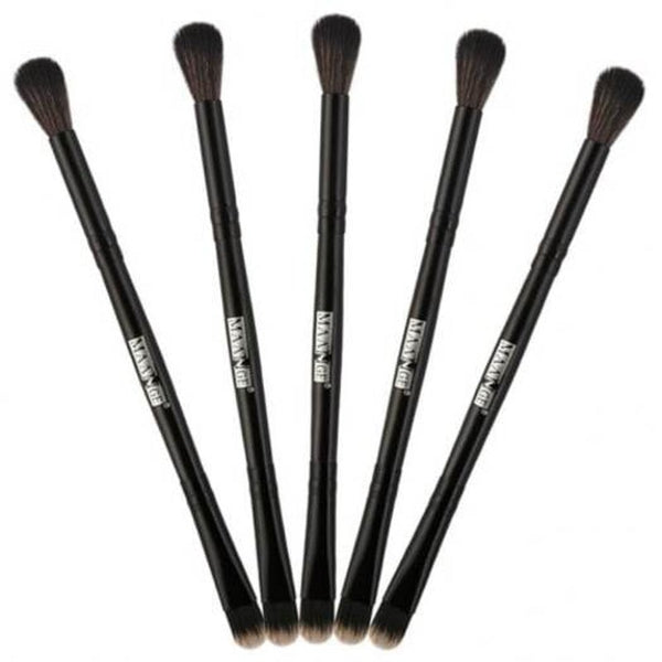 Brushes Professional 5Pcs Double Ended Eye Makeup Brush Set Black