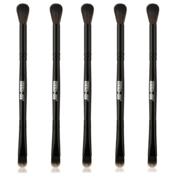 Brushes Professional 5Pcs Double Ended Eye Makeup Brush Set Black