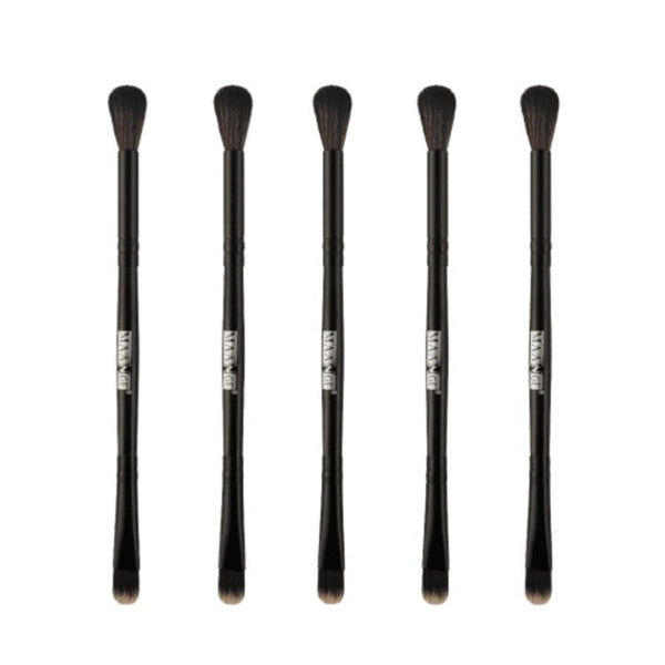 Brushes Professional 5Pcs Double Ended Eye Makeup Brush Set Black