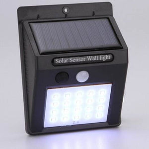 Professional Outdoor Automatic Sensing Solar Wall Lamp Black