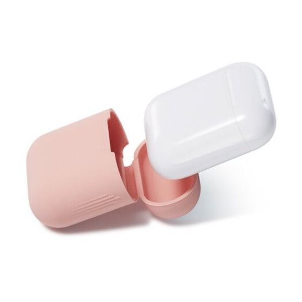 Protective Silicone Cover And Skin For Airpods Charging Case Light Pink