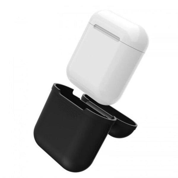 Protective Silicone Cover For Airpods Charging Case Black