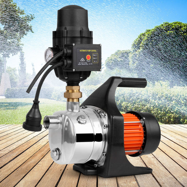 Water Pumps & Pressure Tanks Giantz 1500W High Pressure Garden Water Pump With Auto Controller