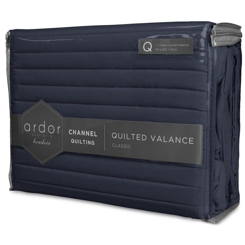 Other Bedding Quilted Valance Navy