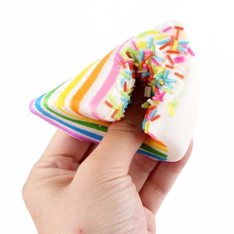 Squeezable Stress Relievers Rainbow Cake Squishy Toy