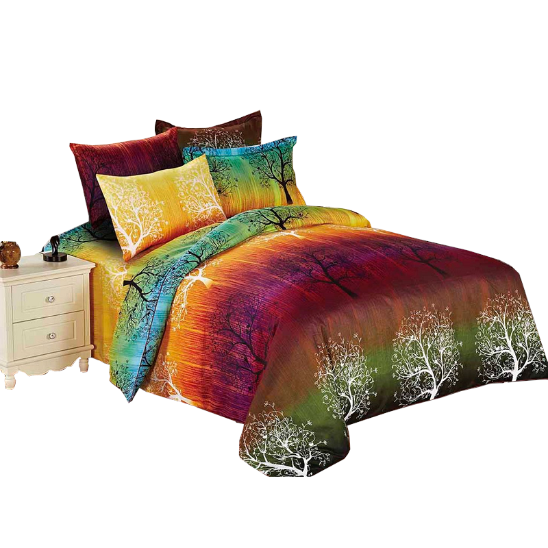 Rainbow Tree Single Size Quilt/Duvet Cover Set