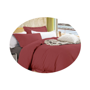 Quilt Covers Ramesses Bamboo Cotton Quilt Cover Set Ketchup