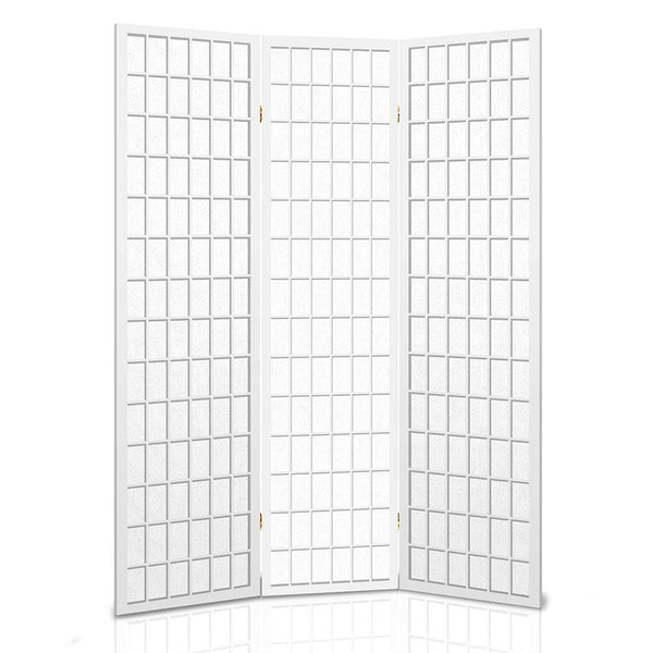 Screens & Room Dividers Artiss Room Divider Screen Wood Timber Dividers Fold Stand Wide White 3 Panel