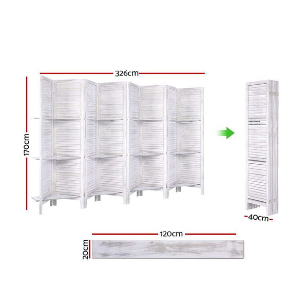 Ink Cartridges Artiss Room Divider Screen 8 Panel Privacy Foldable Dividers Timber Stand Shelf