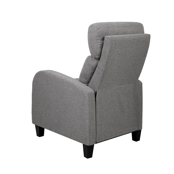 Sofas, Armchairs & Couches Artiss Fabric Reclining Armchair Grey