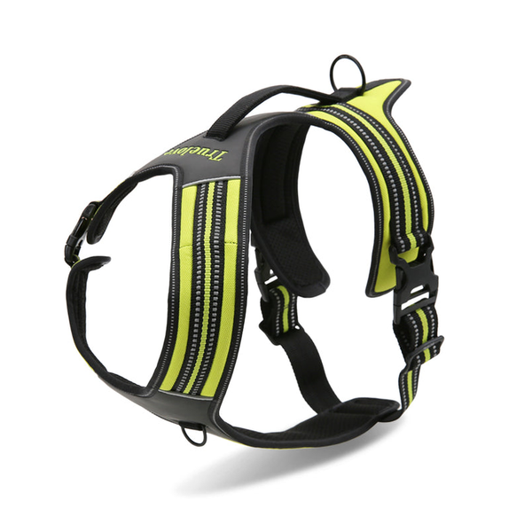 Harnesses Reflective Heavy Duty Harness Neon Yellow M