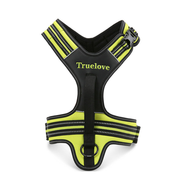 Harnesses Reflective Heavy Duty Harness Neon Yellow M