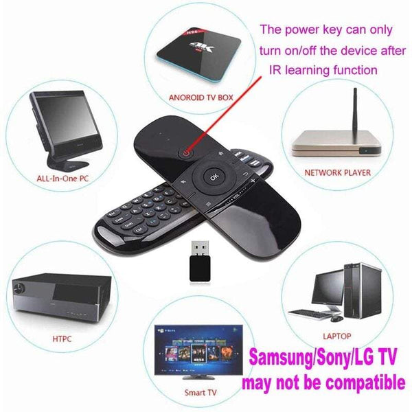 Keyboards & Keypads Tv Remote Controls Mouse 2.4G Wireless Smart Keyboard For Android Box / Pc Projector One Computer