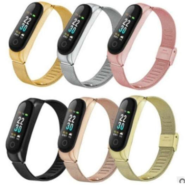 Watch Bands Replacement Bracelet Steel Strap For Xiaomi Mi Band 4 Silver