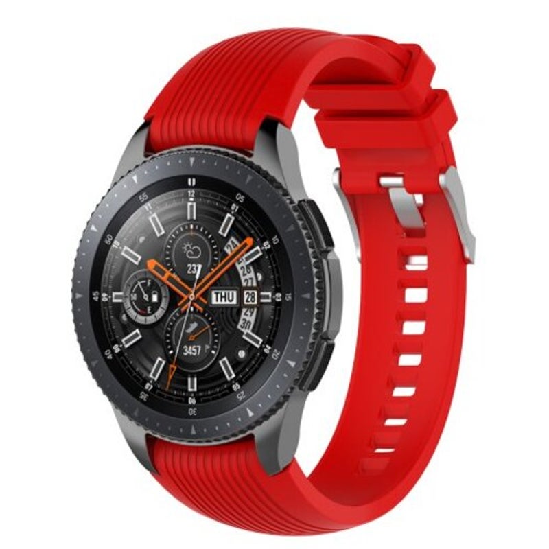 Replacement Silicone Bracelet Strap Watch Band For Samsung Galaxy 46Mm Red