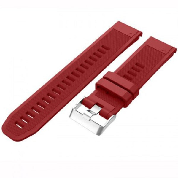 Watch Bands Replacement Silicone Watch Band Wrist Strap For Garmin Fenix 5 / Forerunner 935 Red