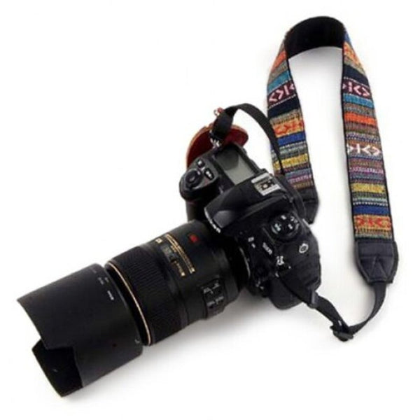 Straps & Hand Grips Retro Ethnic Adjustable Stripe Shoulder Strap