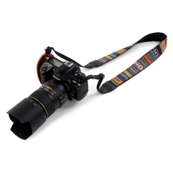 Straps & Hand Grips Retro Ethnic Adjustable Stripe Shoulder Strap