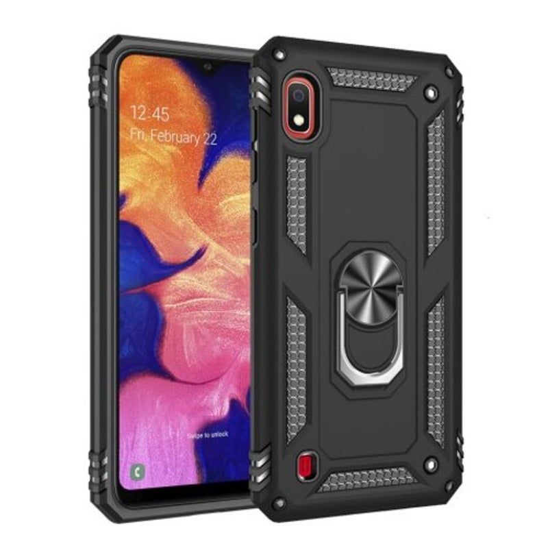 Cases, Covers & Skins Ring Buckle Kickstand Armor Phone Case For Samsung Galaxy A10 Black