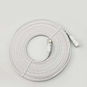 Ethernet Cables (RJ 45/8P8C) Rj45 Ethernet Flat Network Cable 5M White