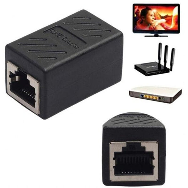 Plugs, Jacks & Wall Plates Rj45 Network Female Adapter Connector Coupler Extender Ethernet Cable Extension Converter