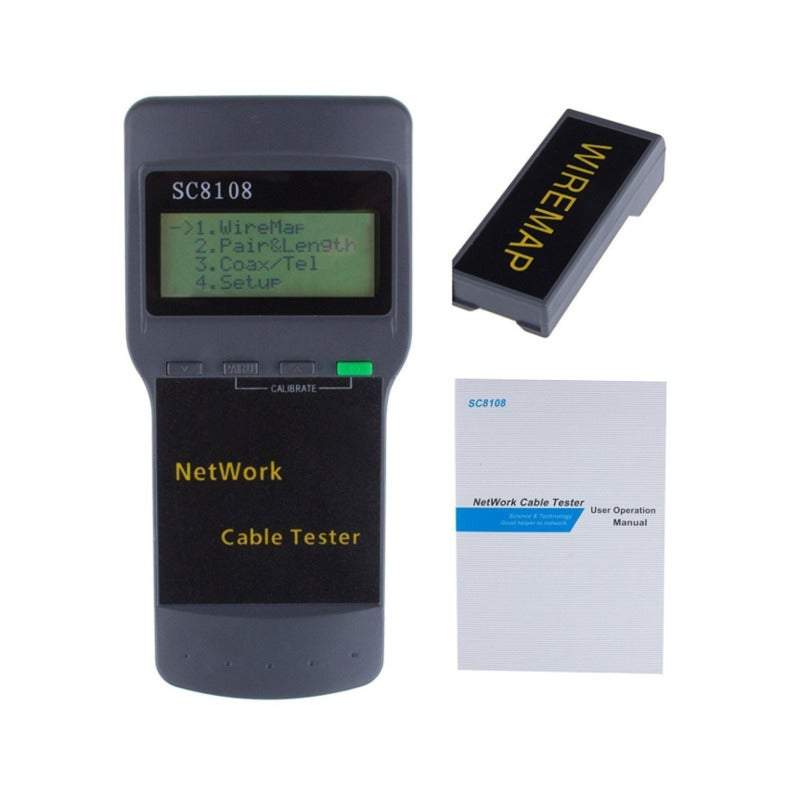 Computer Cable Testers Cables Adapters Rj45 Network Tester Lan Length Meter 5E 6E Sc8108 Cat5