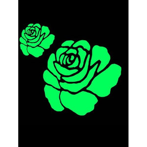 Wall Stickers Rose Flower Glow In The Dark Wall Sticker Luminous Green 29210.1Cm