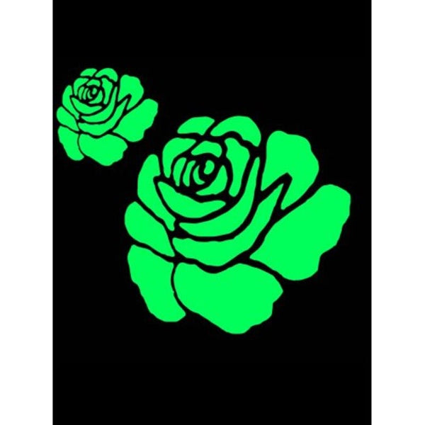 Wall Stickers Rose Flower Glow In The Dark Wall Sticker Luminous Green 29210.1Cm