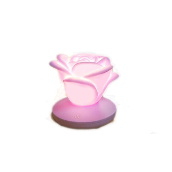 Night Lights Romantic Rose Shape Dimming Touch Rechargeable Mini Flower Night Light