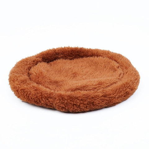 Small Animal Supplies Round Velvet Warm Sleep Mat Pad For Hedgehog Squirrel Guinea Pig Ferret Large Size About 20Cm In Diametercoffee