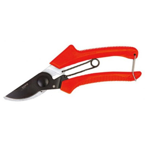 Rubber Plastic Handle Pruning Shears 200Mm Red