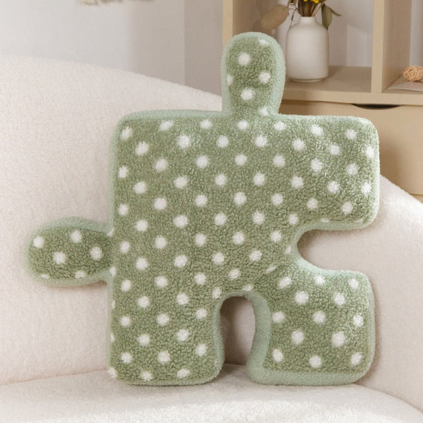 Cushions & Decorative Pillows Colourful Jigsaw Puzzle Piece Novelty Soft Cushions Home Decor Product Information