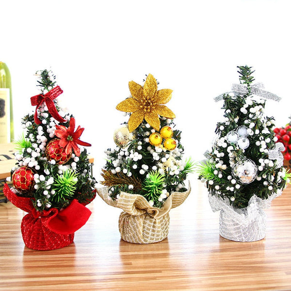 Seasonal Decorations Mini Desktop 20Cm Christmas Tree Decoration