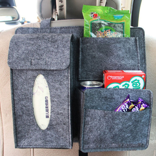 Car Organisers Headrest Back Seat Hanging Car Organizer Vehicle Storage Bag