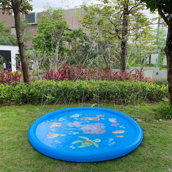 100Cm Inflatable Splash Sprinkler Play Mat Summer Water Toys