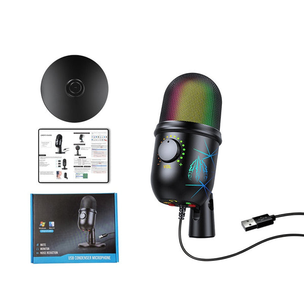 Microphones Podcast Youtube Recording Streaming Condenser Desktop Microphone