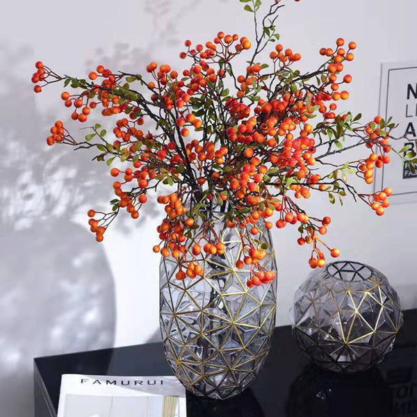 Light Luxury Nordic Glass Vase Living Room Decoration Flowers Arrangement Creative Home Accessories