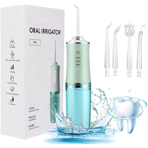 Air & Water Flossers 220Ml Rechargeable 3 Modes Oral Irrigator Water Flosser