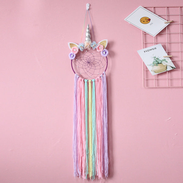 Wall Hangings Led Unicorn Dream Catcher Boho Kawaii Room Decoration Dreamcatcher