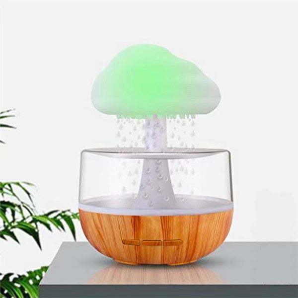 Humidifiers 280Ml Rain Cloud Humidifier Relaxing Aromatherapy Led Usb Diffuser