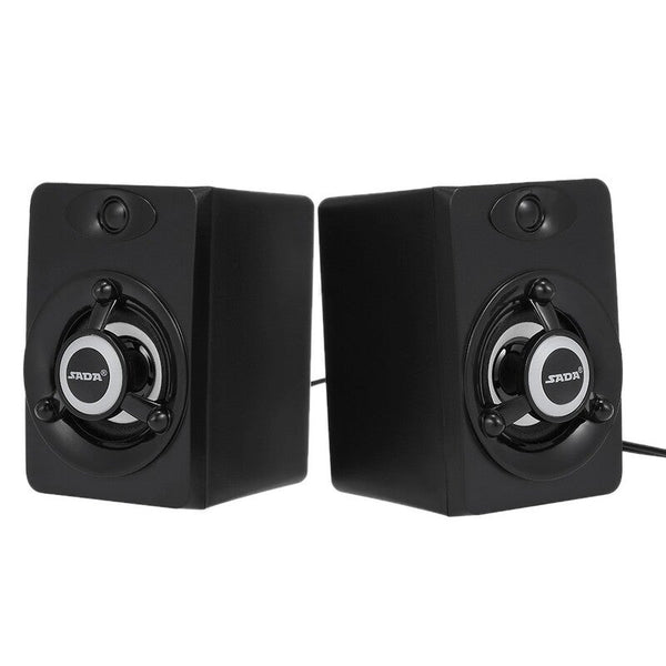 Computer Speakers Sada V 118 Usb Wired Speaker Led Computer Bass Stereo Music Player Subwoofer Sound Box For Desktop Laptop Notebook Tablet Pc Smart P