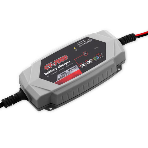 Battery Chargers Smart Battery Charger 7A 12V 24V Automatic Sla Agm Car Truck Boat Motorcycle Caravan