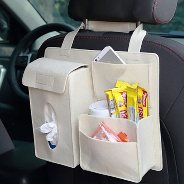 Car Organisers Headrest Back Seat Hanging Car Organizer Vehicle Storage Bag