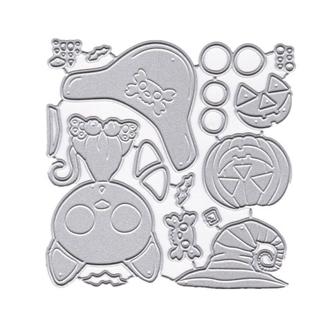 Scrapbook Diy Pressing Stencils Craft Carbon Steel Cutting Dies Halloween Pumpkin Head Ws 1064 9.99.9Cm