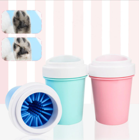 Dog Grooming Pet Paw Cleaner Cup For Dog Feet Washer Soft Silicone Foot Tool